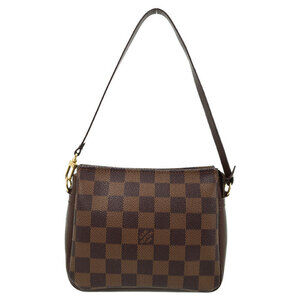Louis Vuitton Damier Ebene Brown Truth Makeup Accessory Clutch Bag